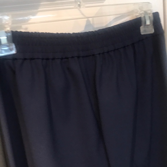 THEORY • blue and black stripe snap dress pull on pant nwt - Picture 11 of 16